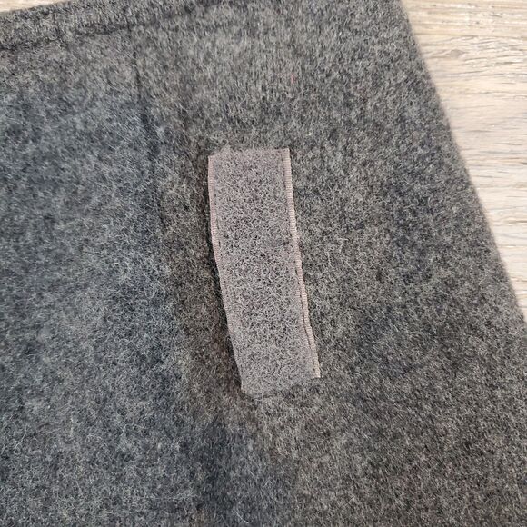 Vintage Y2K Express Wool Blend Wrap Mini Skirt Gray Preppy Academia 3 / 4 - Picture 4 of 11